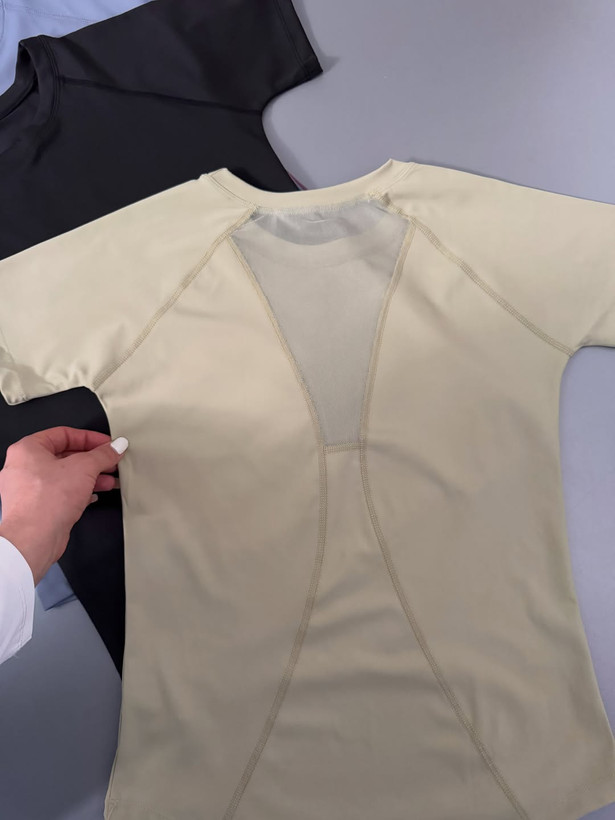 تیشرت اسپندکس ورزشی وارداتی پشت تور