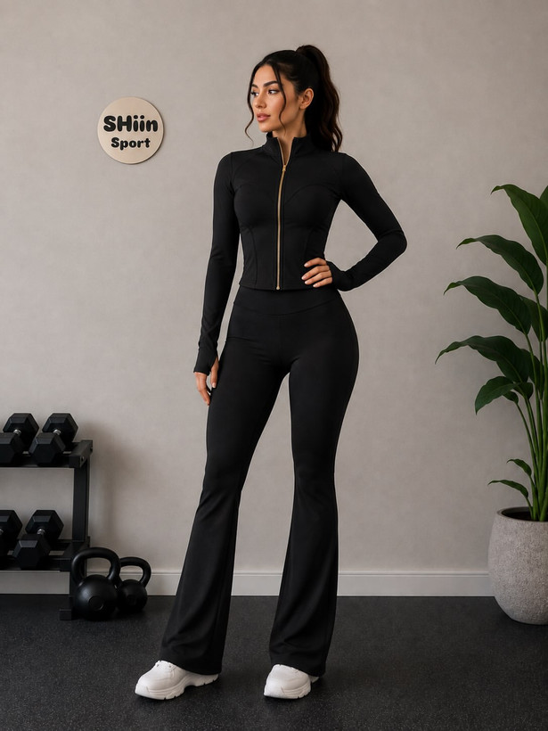 ست اسپندکس وارداتی سویشرت و لگ دمپا